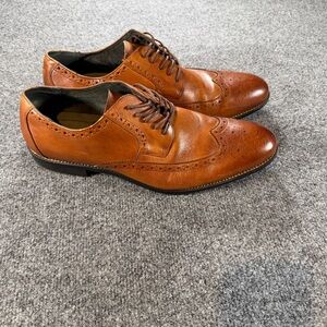 Stacy Adams Men's Brown Leather Wingtip Oxford Dress Shoes size 13